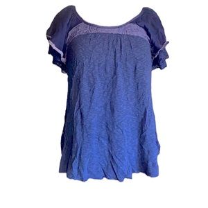 Free People Blue Top